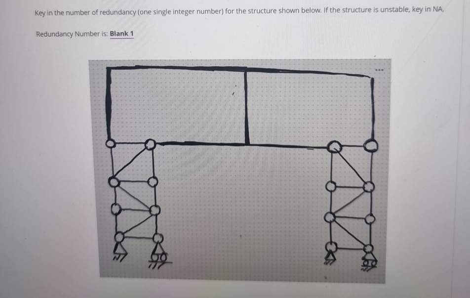 Key in the number of redundancy ( one single