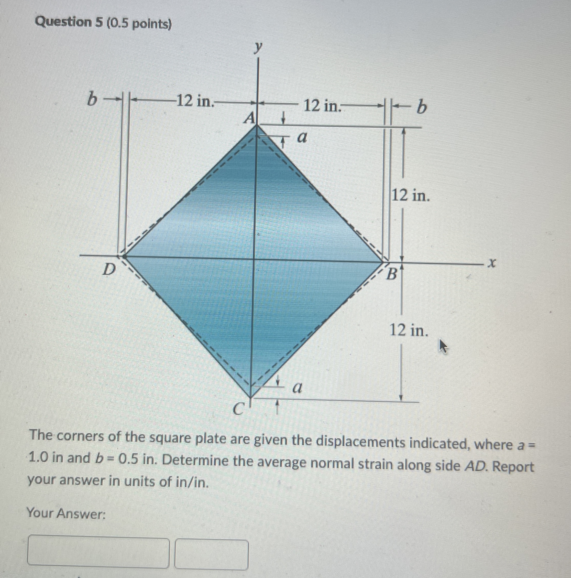 Question 5 ( 0 . 5 points ) The corners of the