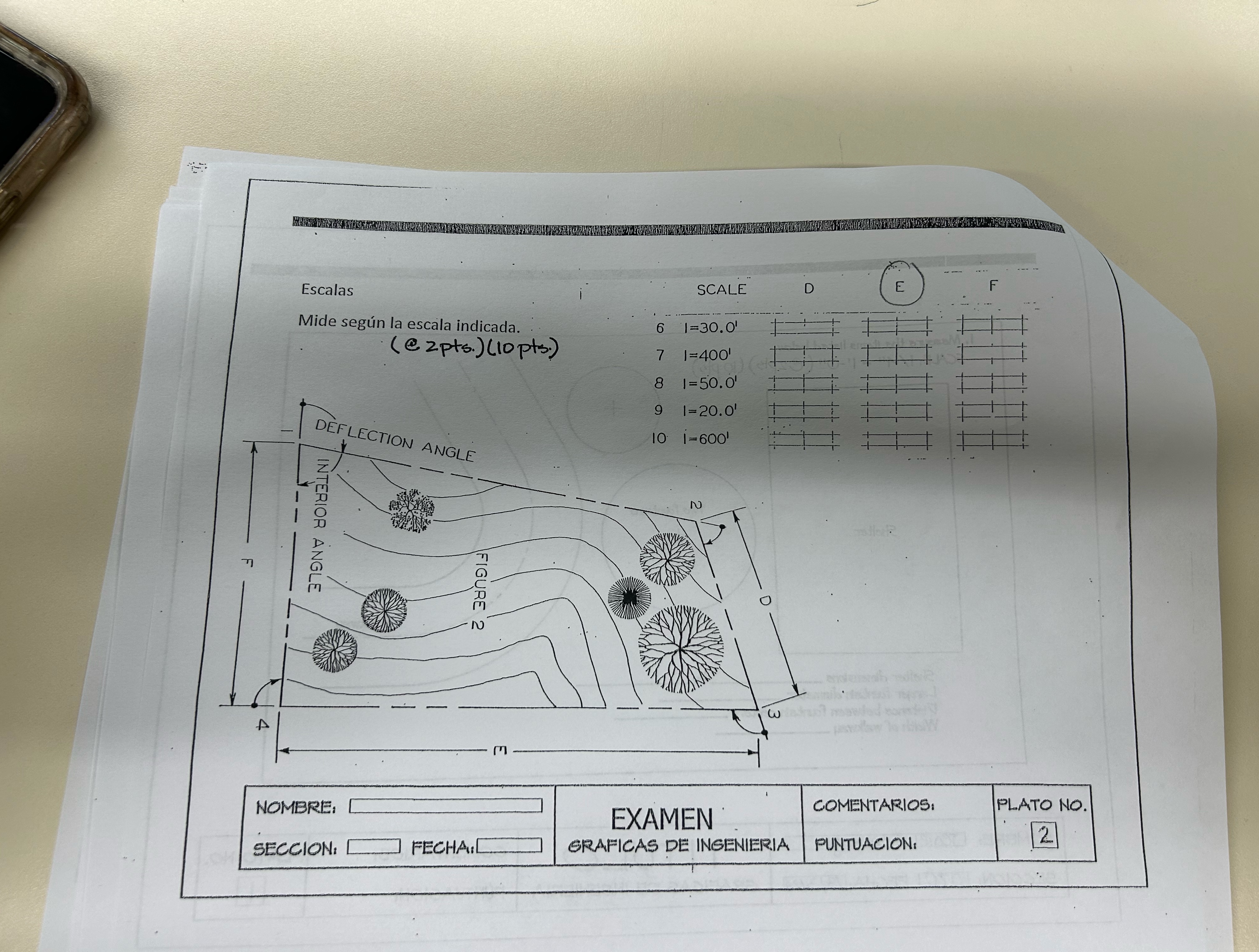 NOMBRE: SECCION: FECHA A 1 : EXAMEN COMENTARIOS: