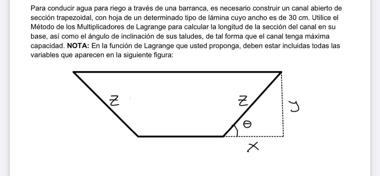 Para conducir agua para riego a trav s de una