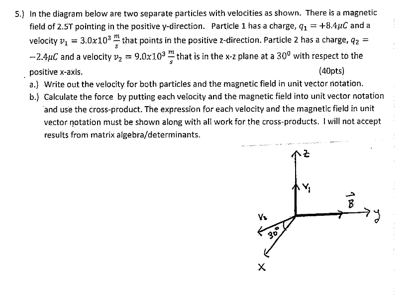 5 . ) In the diagram below are two separate