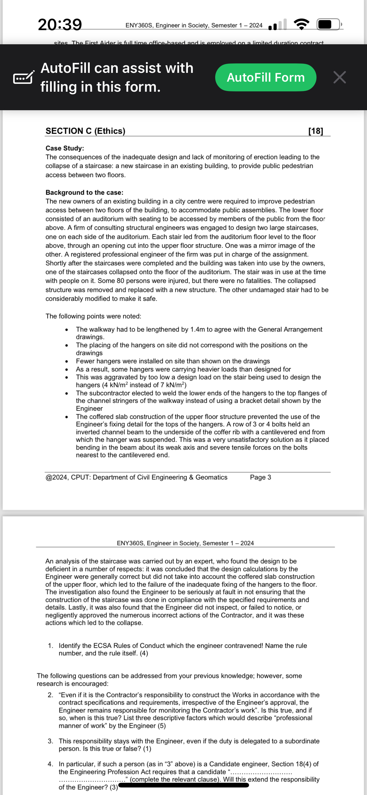 2 0 : 3 9 ENY 3 6 0 S , Engineer in Society,