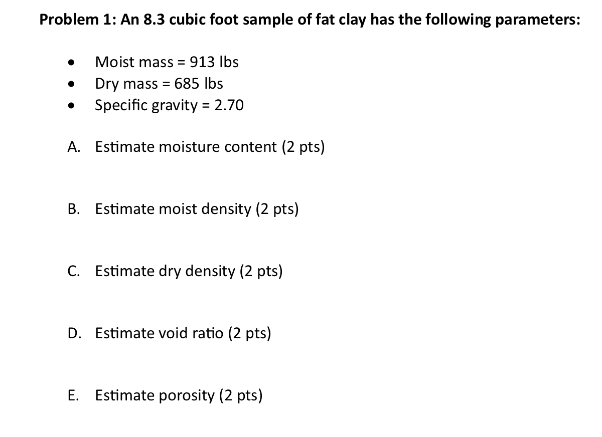 Problem 1 : An 8 . 3 cubic foot sample of fat