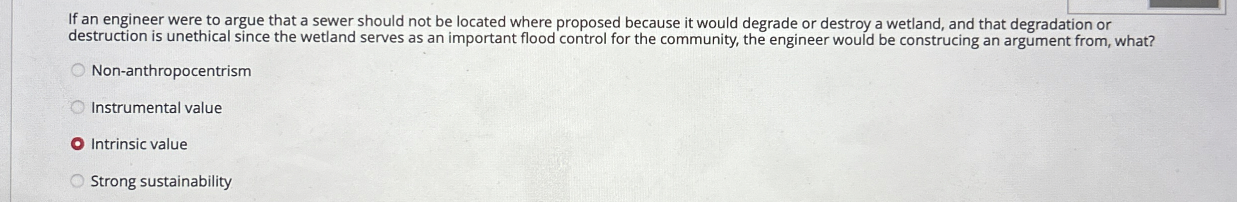If an engineer were to argue that a sewer should