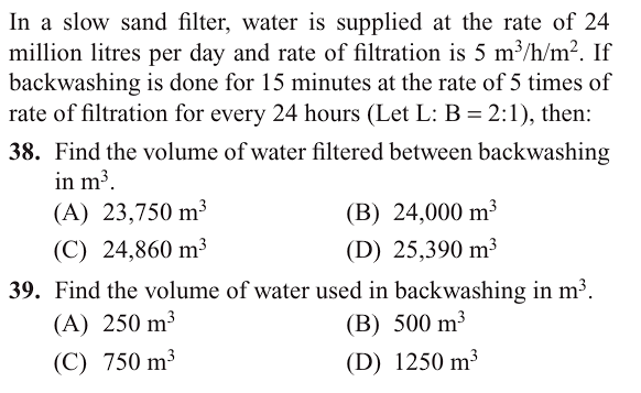 In a slow sand filter, water is supplied at the