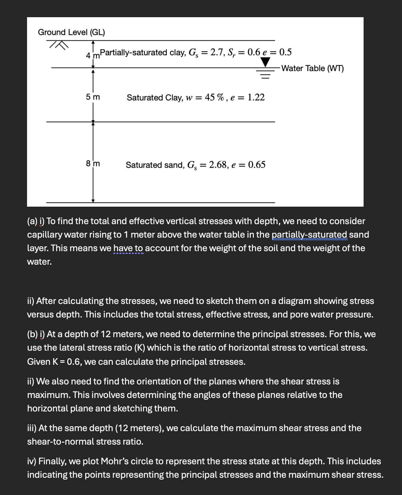( a ) i ) To find the total and effective