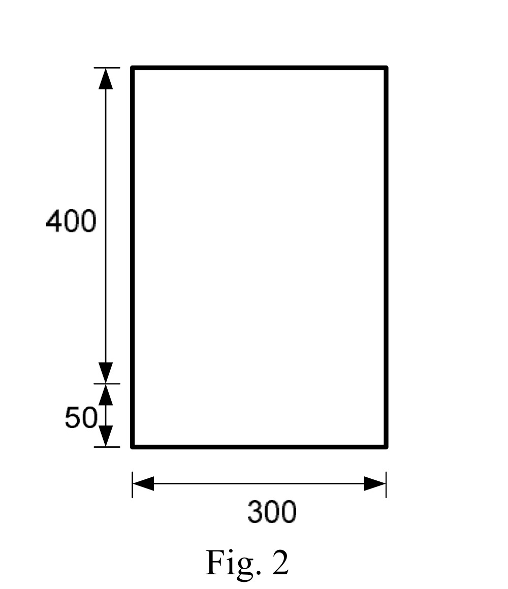 The rectangular cross section in Figure 2 is the