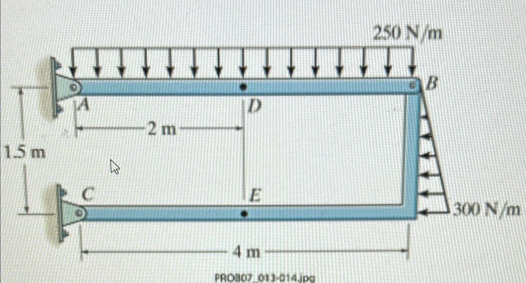 Find the reaction of the beam below