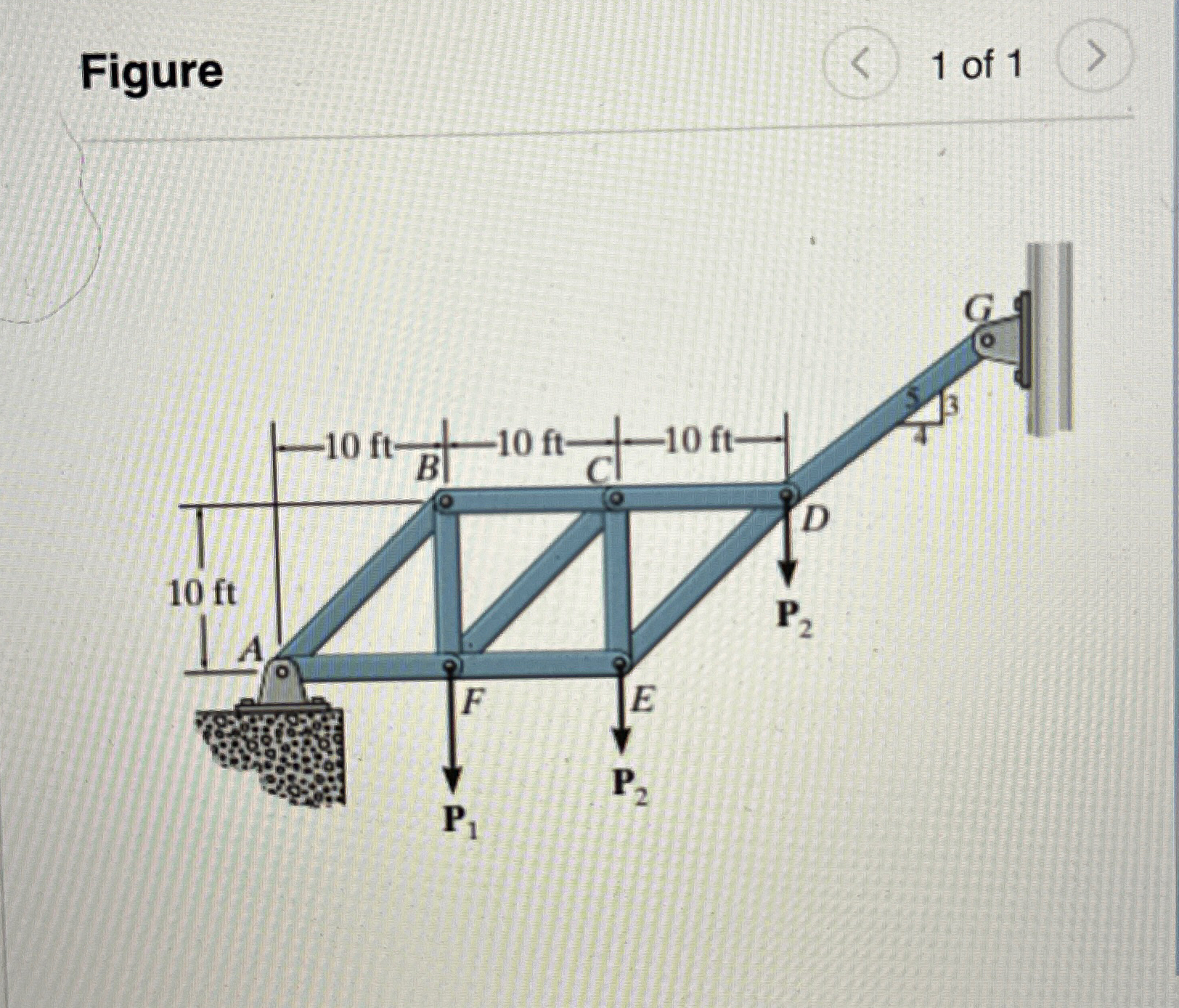 P 1 = 2 0 0 0 lb , P 2 = 8 0 0 lb determind force