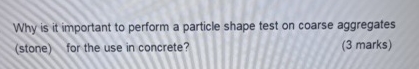 Why is it important to perform a particle shape