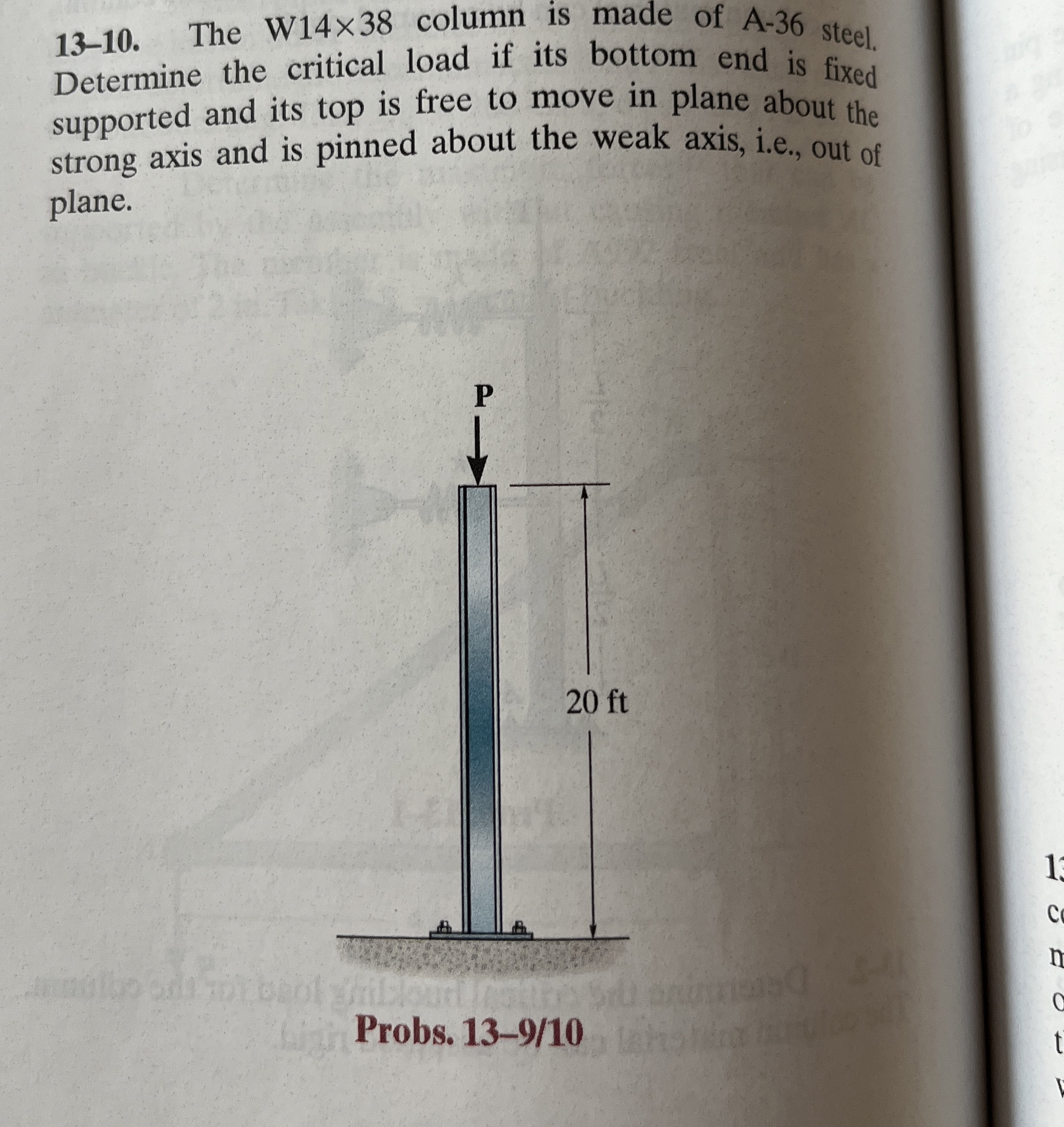 1 3 - 1 0 . The W 1 4 3 8 column is made of A - 3