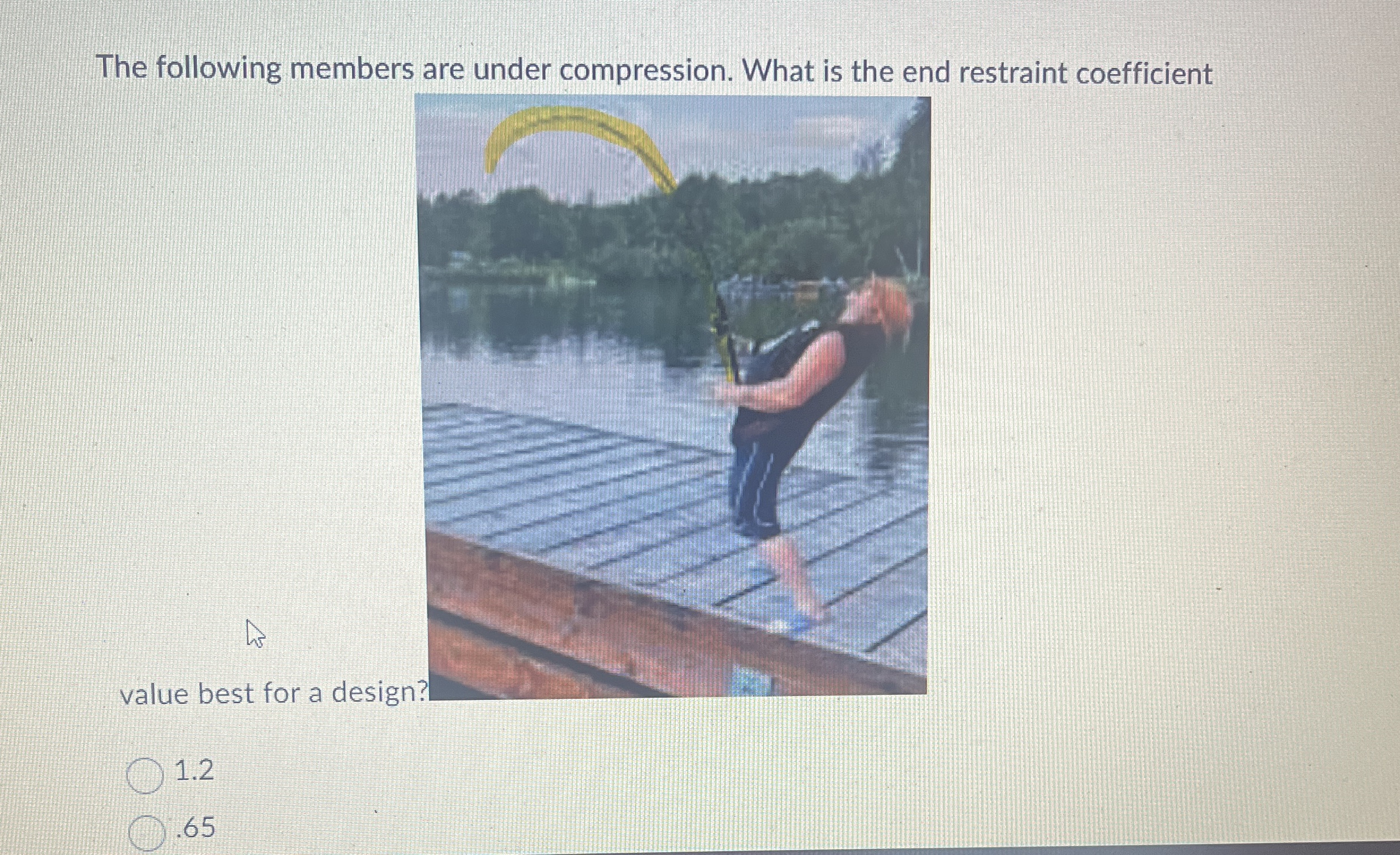 The following members are under compression. What