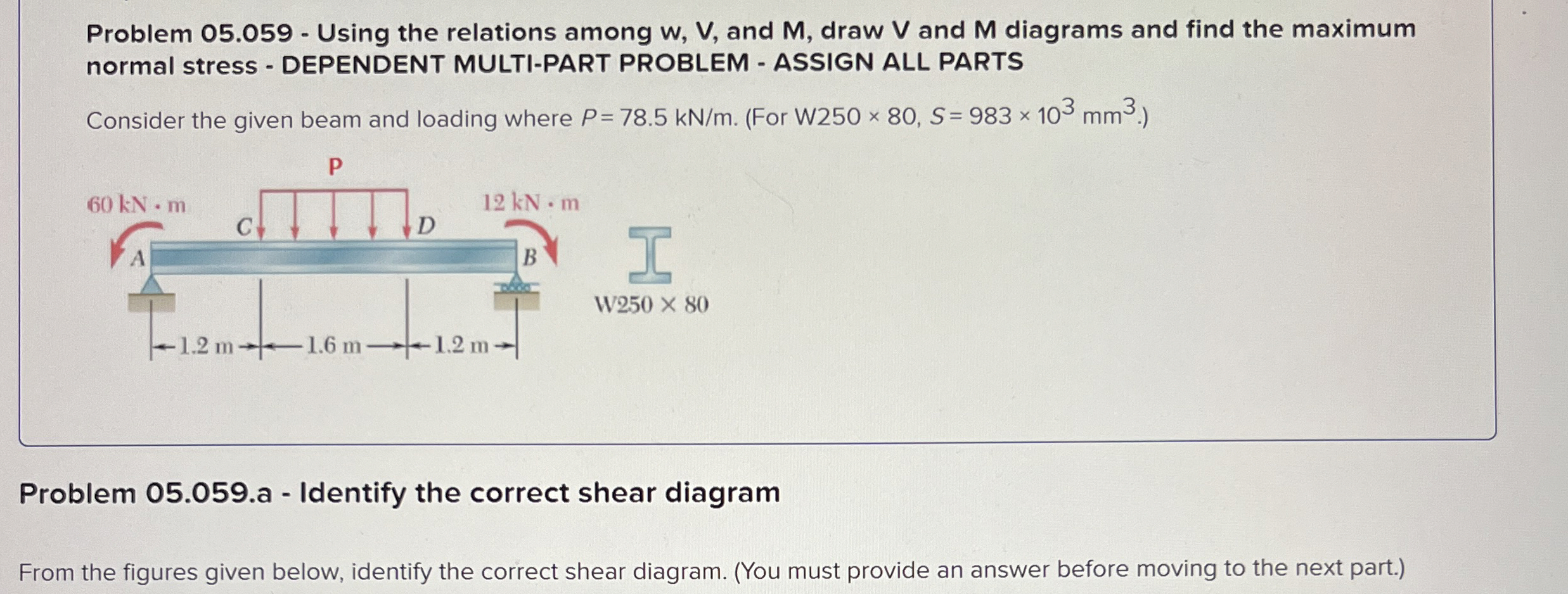 Problem 0 5 . 0 5 9 - Using the relations among w