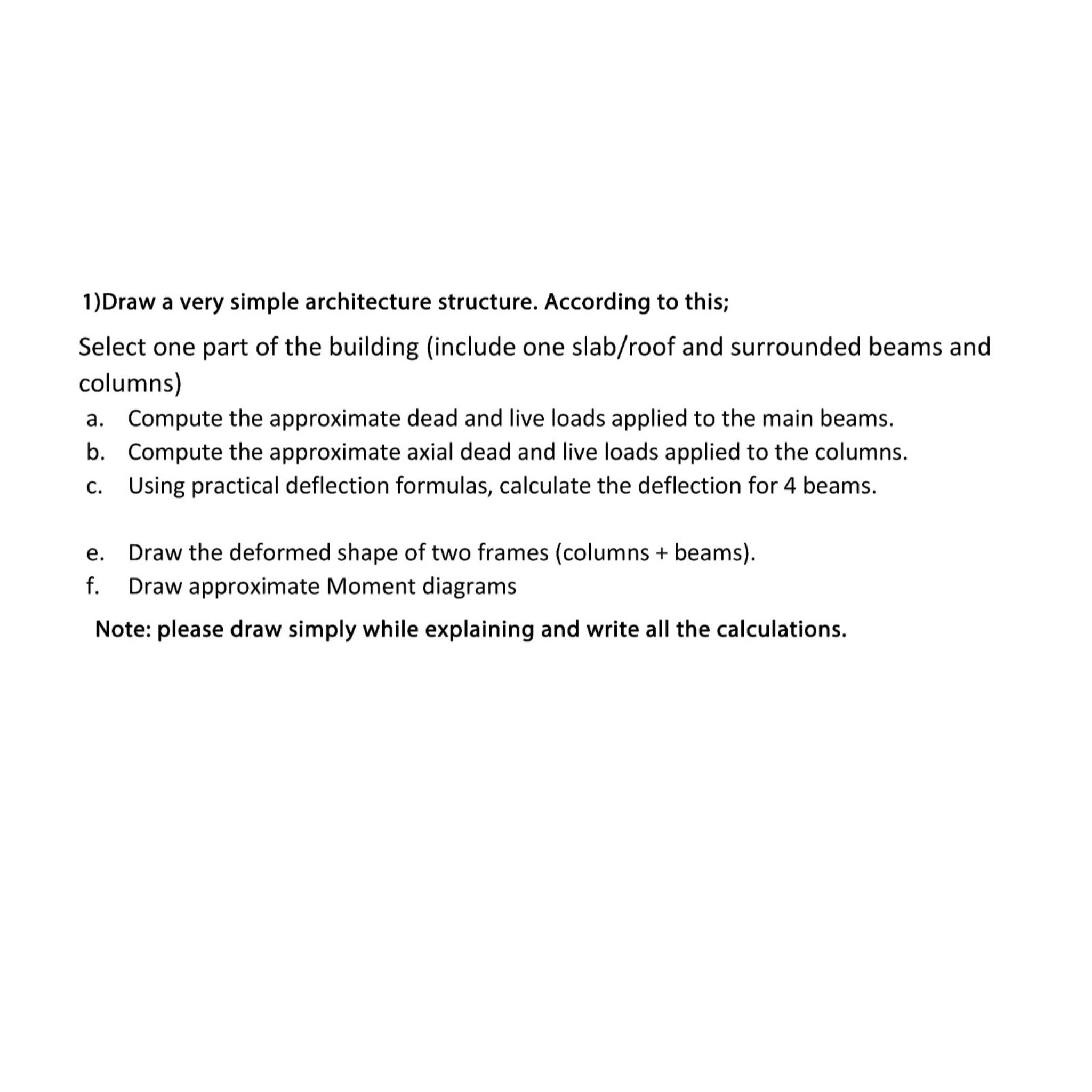 Draw a very simple architecture structure.