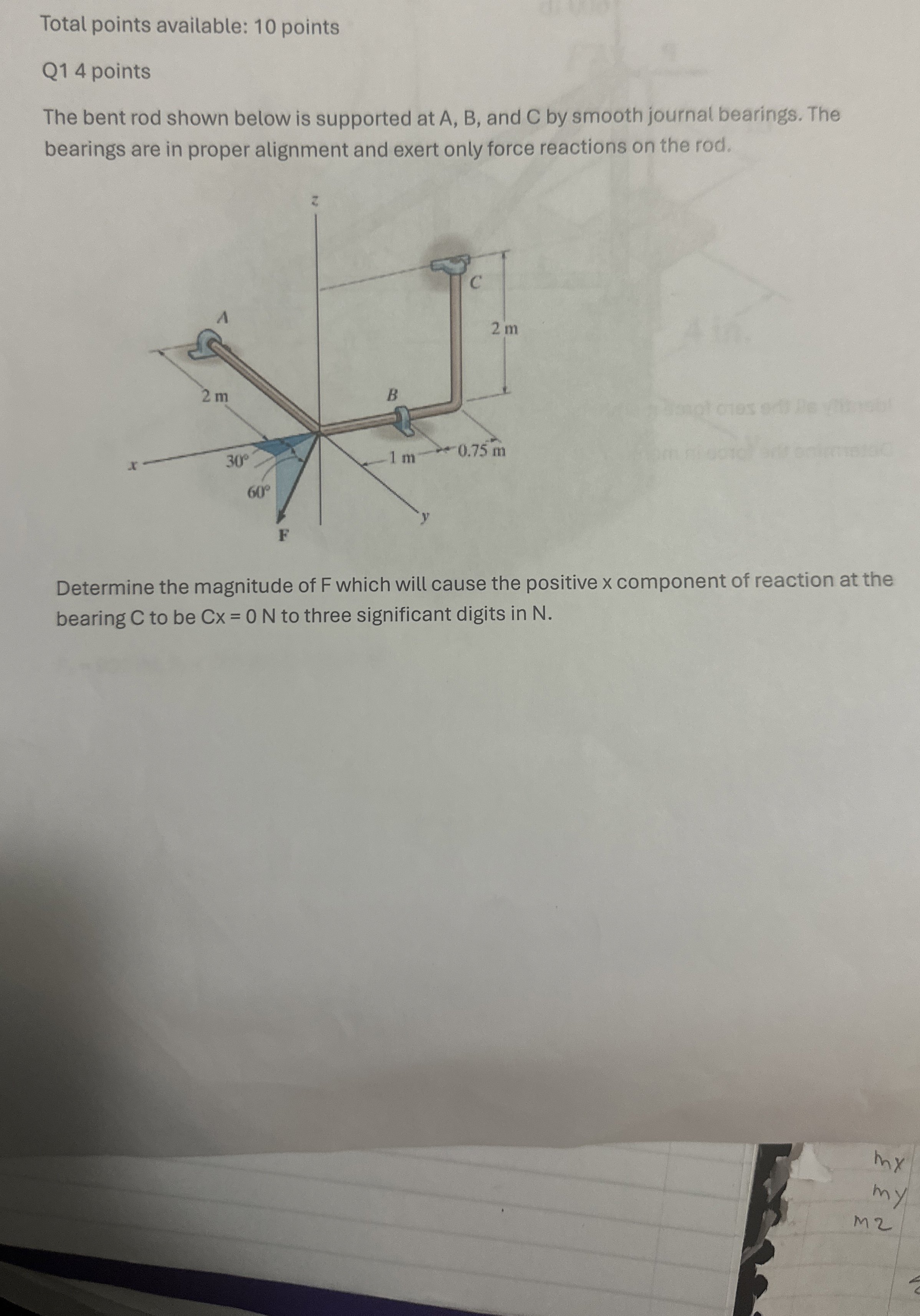 Total points available: 1 0 points Q 1 4 points