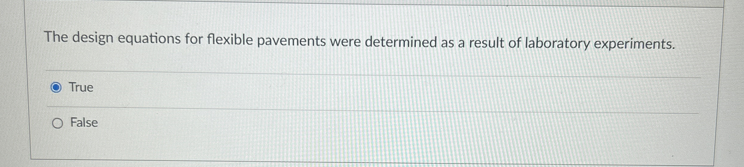 The design equations for flexible pavements were