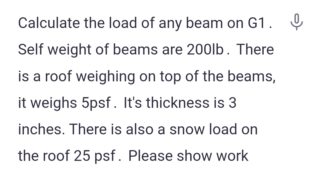 B 3 By B 5 G 1 2 5 Ft Calculate the load of any