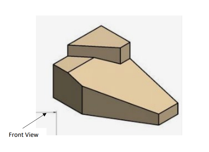 can someone help please: Draw the three views (
