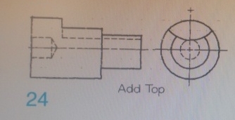 draw itss top view assume dimesnions