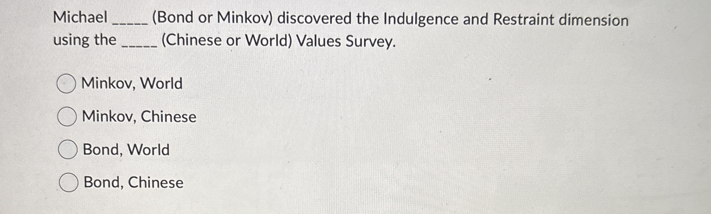 Michael ( Bond or Minkov ) discovered the