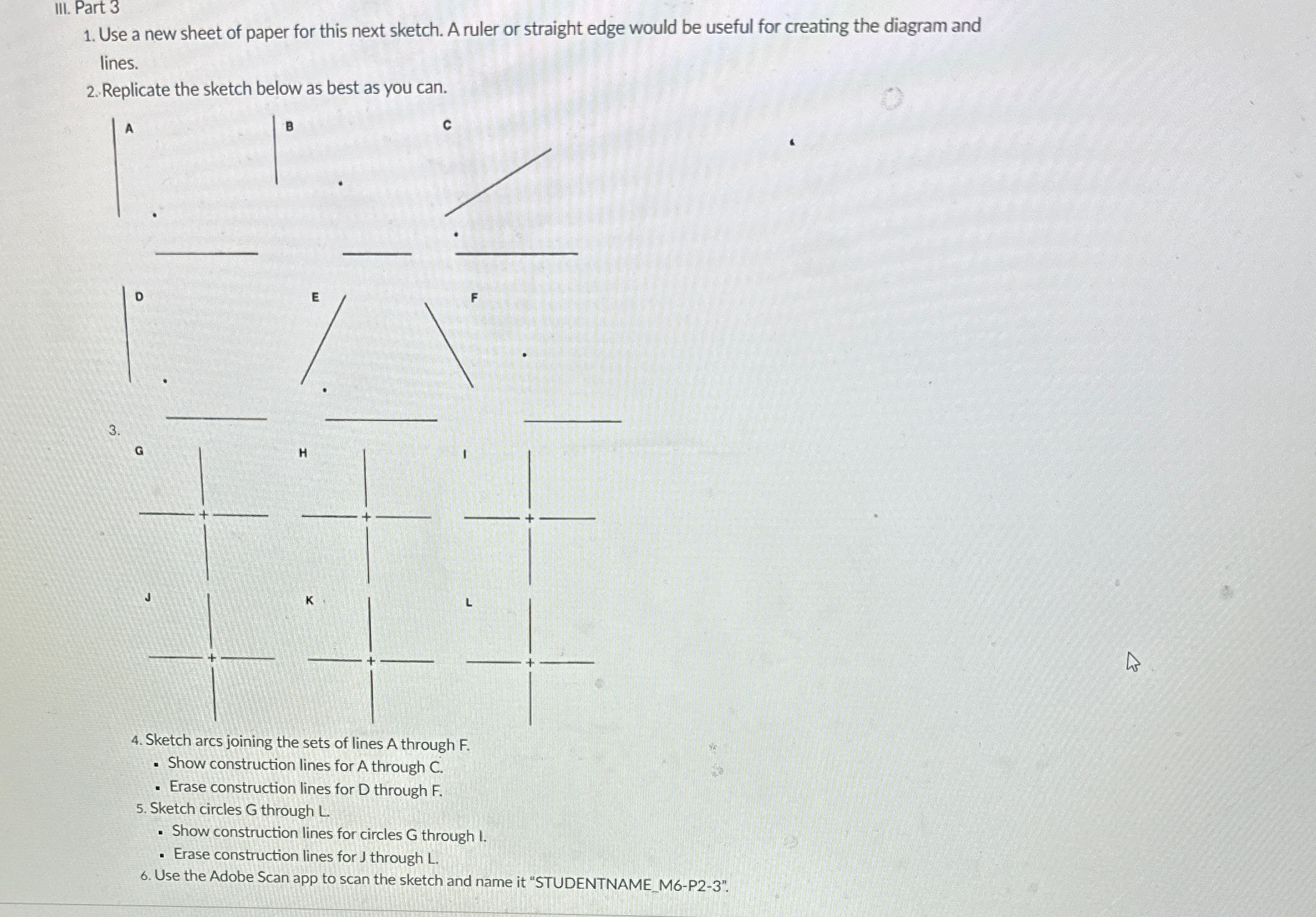 III. Part 3 Use a new sheet of paper for this