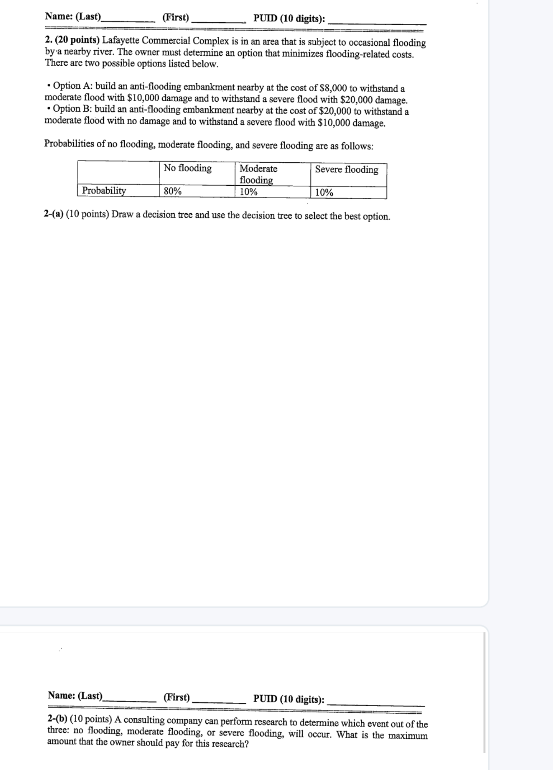 ( 2 0 points ) Lafayette Commercial Complex is in