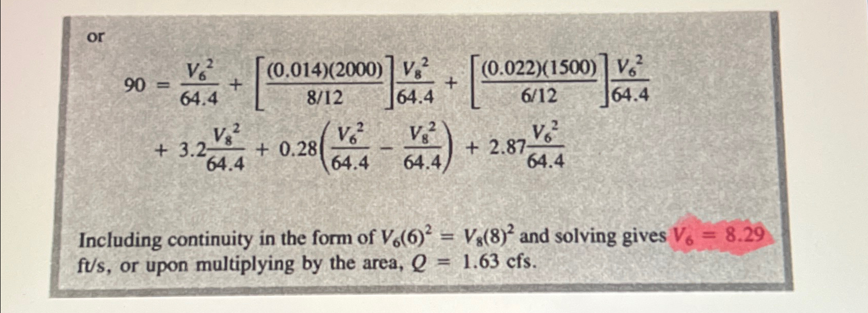 Can you please explain how velocity _ 6 was