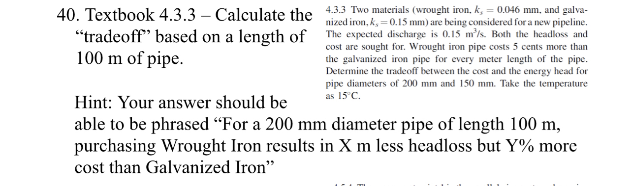 Textbook 4 . 3 . 3 - Calculate the "tradeoff"