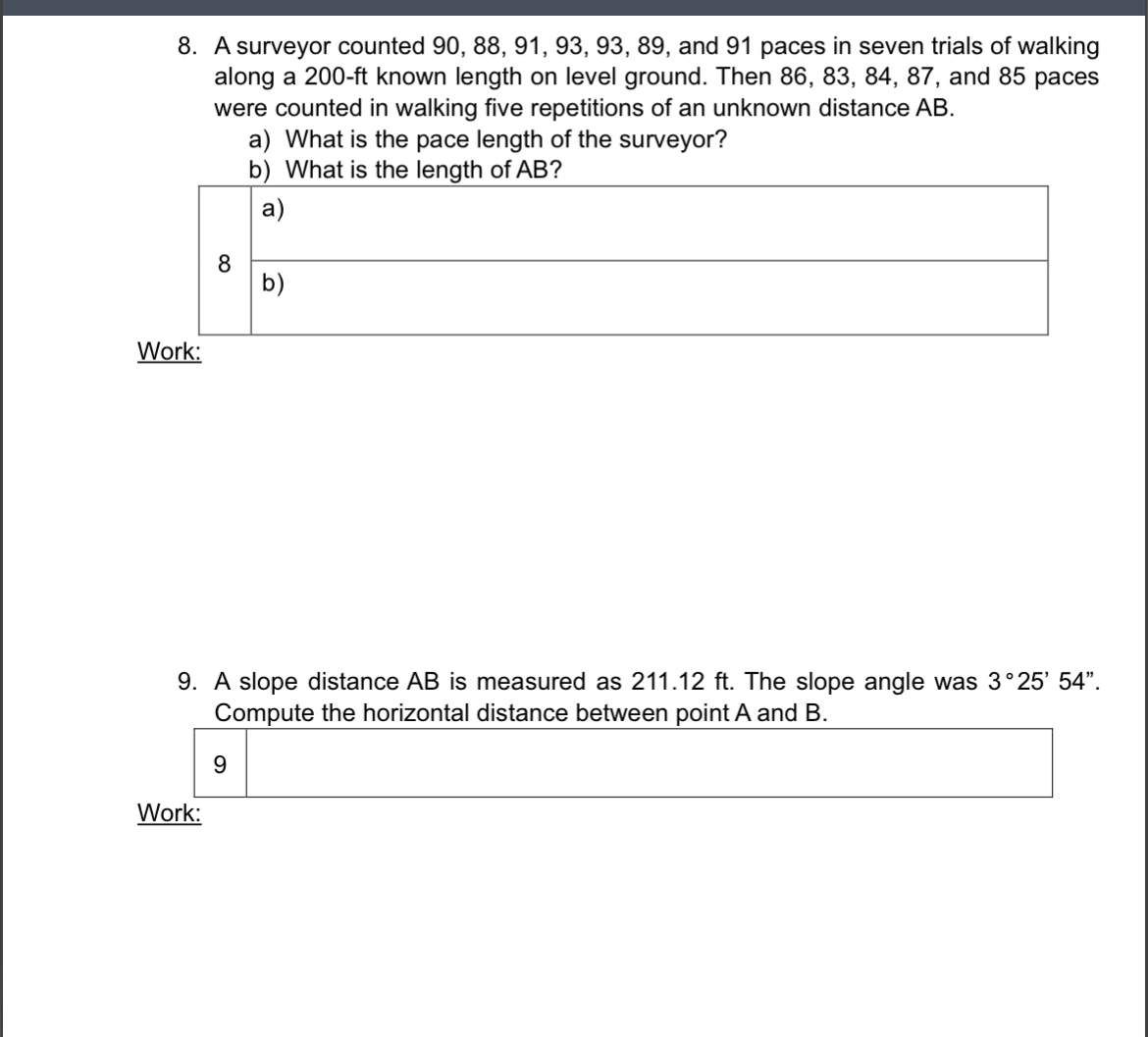A surveyor counted 9 0 , 8 8 , 9 1 , 9 3 , 9 3 ,