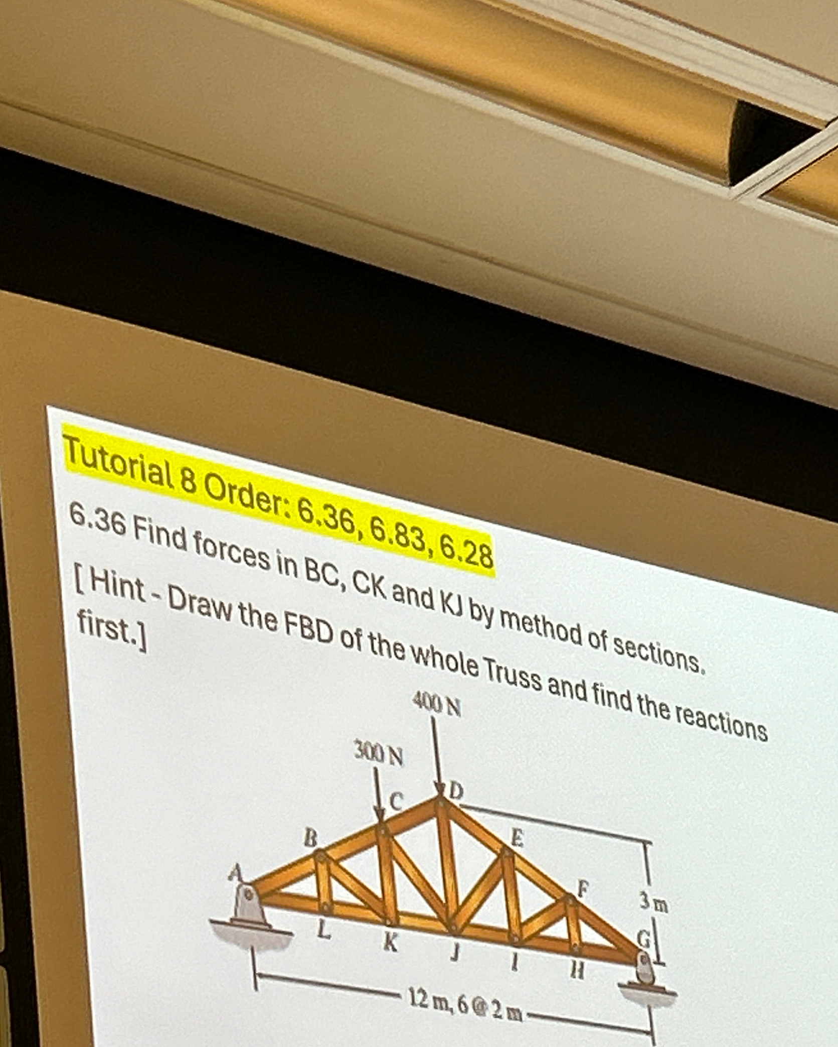 Tutorial 8 Order: 6 . 3 6 , 6 . 8 3 , 6 . 2 8 6 .