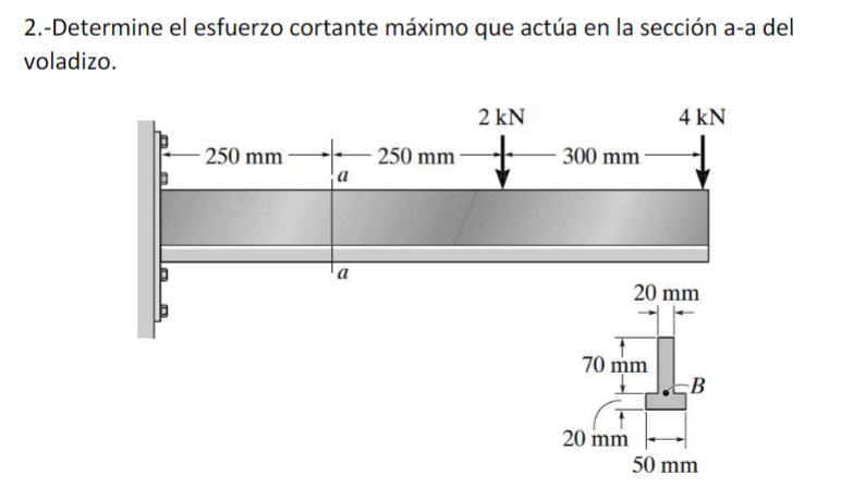 2 . - Determine el esfuerzo cortante m ximo que