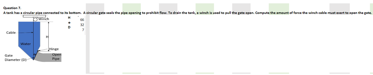 A tank has a circular pipe connected to its