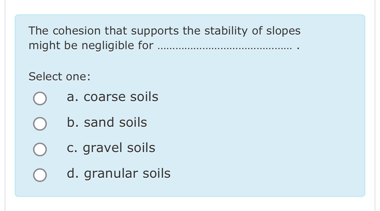 The cohesion that supports the stability of