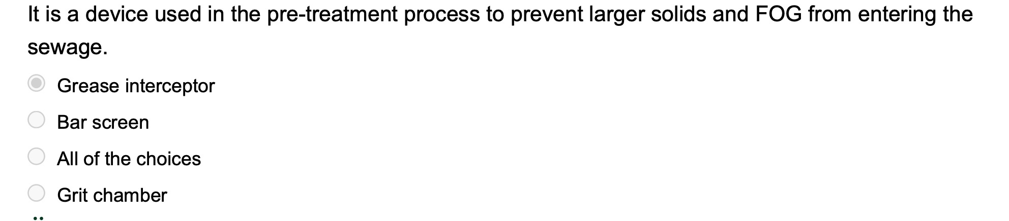 It is a device used in the pre - treatment