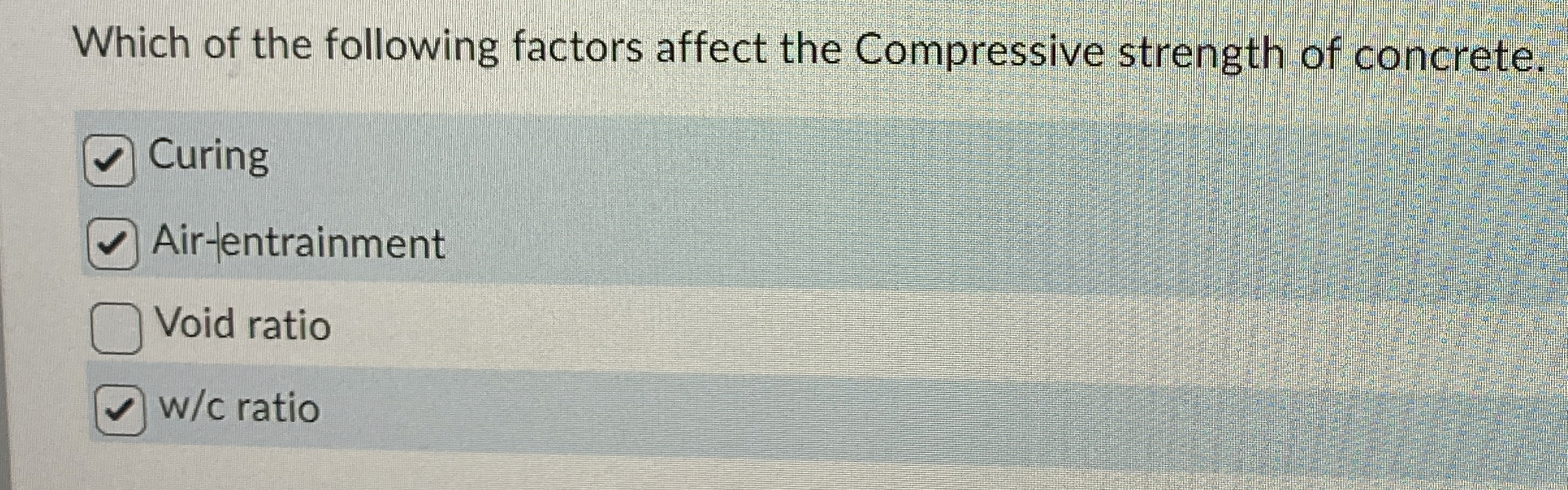 Which of the following factors affect the