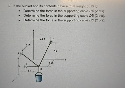 If the bucket and its contents have a total