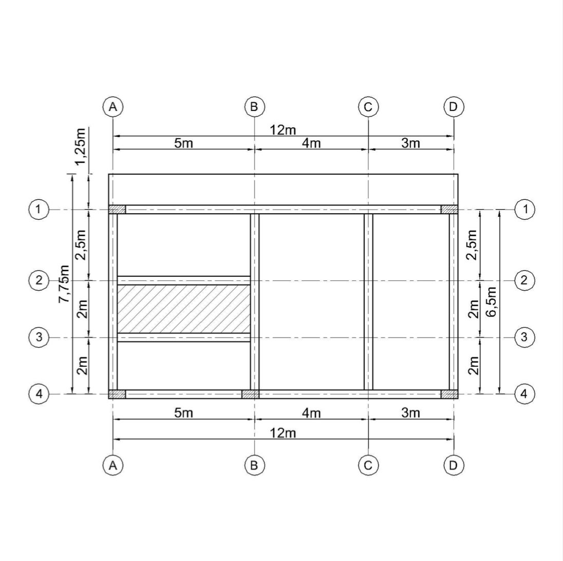 Solid Slab For the shown Plan: Design reinforced
