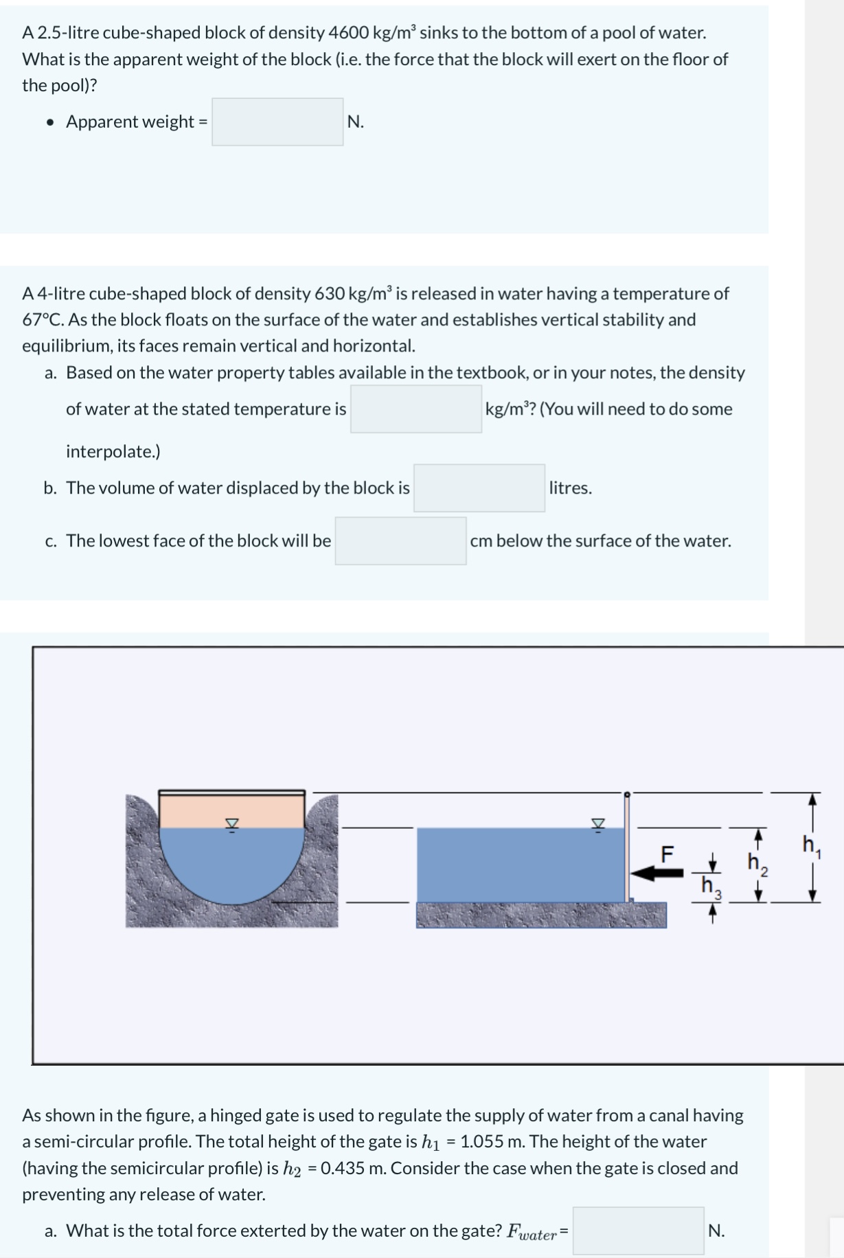 As shown in the figure, a hinged gate is used to