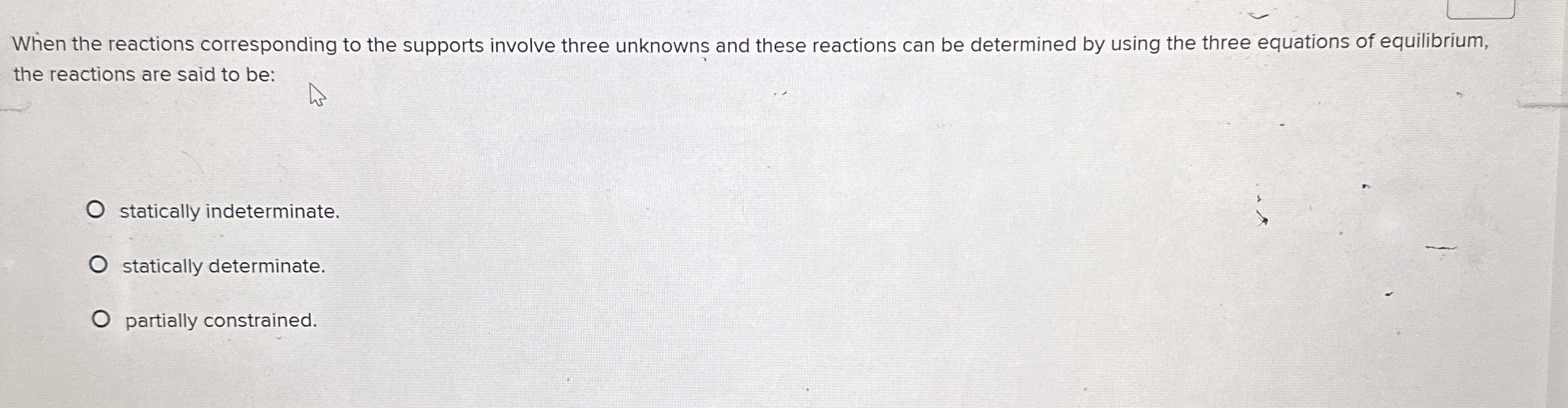 When the reactions corresponding to the supports