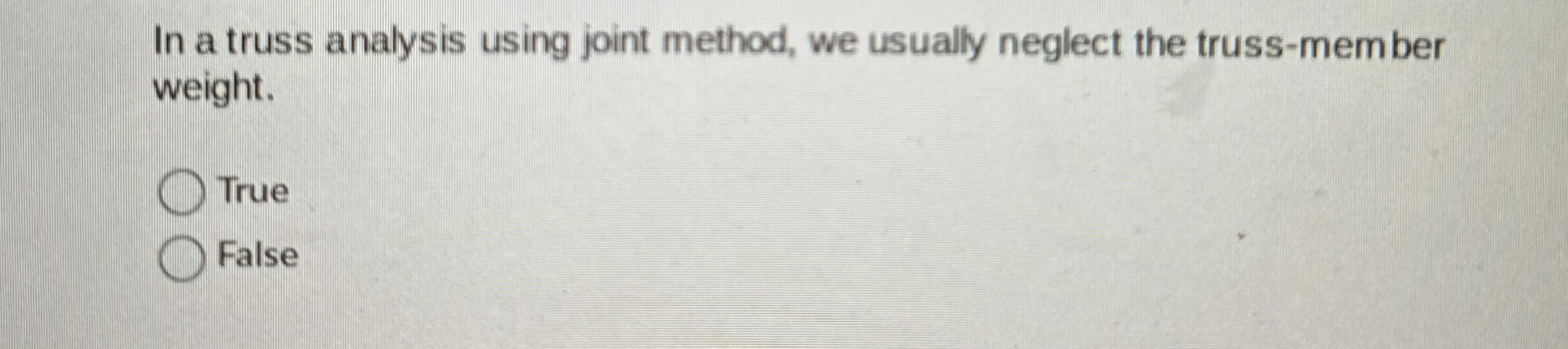 In a truss analysis using joint method, we
