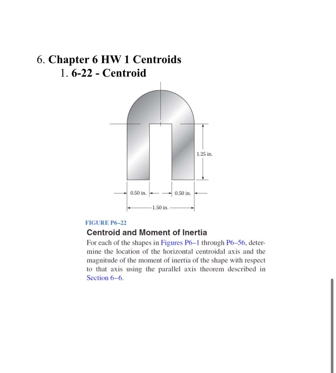 Chapter 6 HW 1 Centroids 1 . 6 - 2 2 . . . . . .