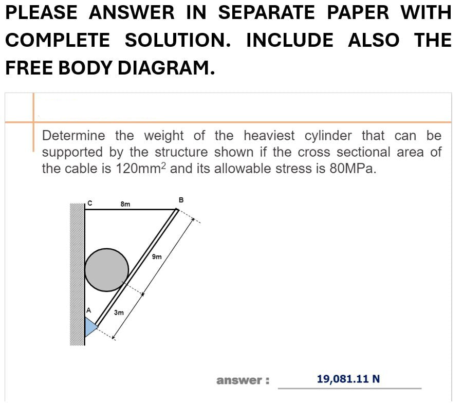 Determine the weight of the heaviest cylinder