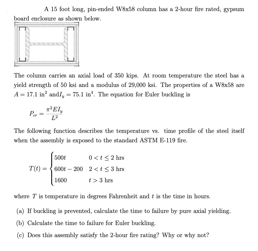 A 1 5 foot long, pin - ended W 8 x 5 8 column has