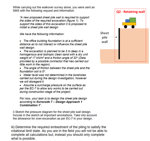 While carrying out the walkover survey alone, you