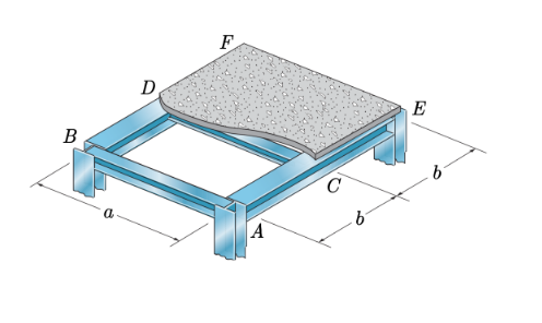 The steel frame supports a 5 - inch - thick