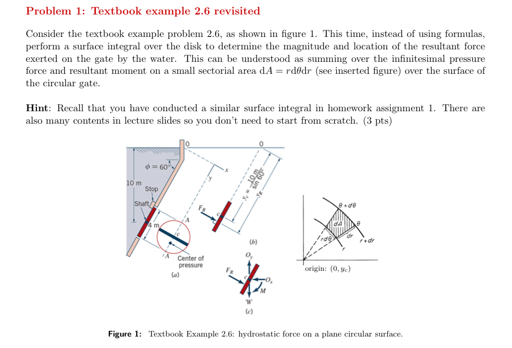 Problem 1 : Textbook example 2 . 6 revisited
