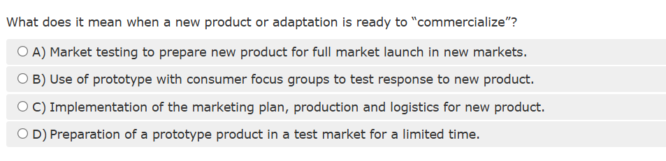 pls ans What does it mean when a new product or