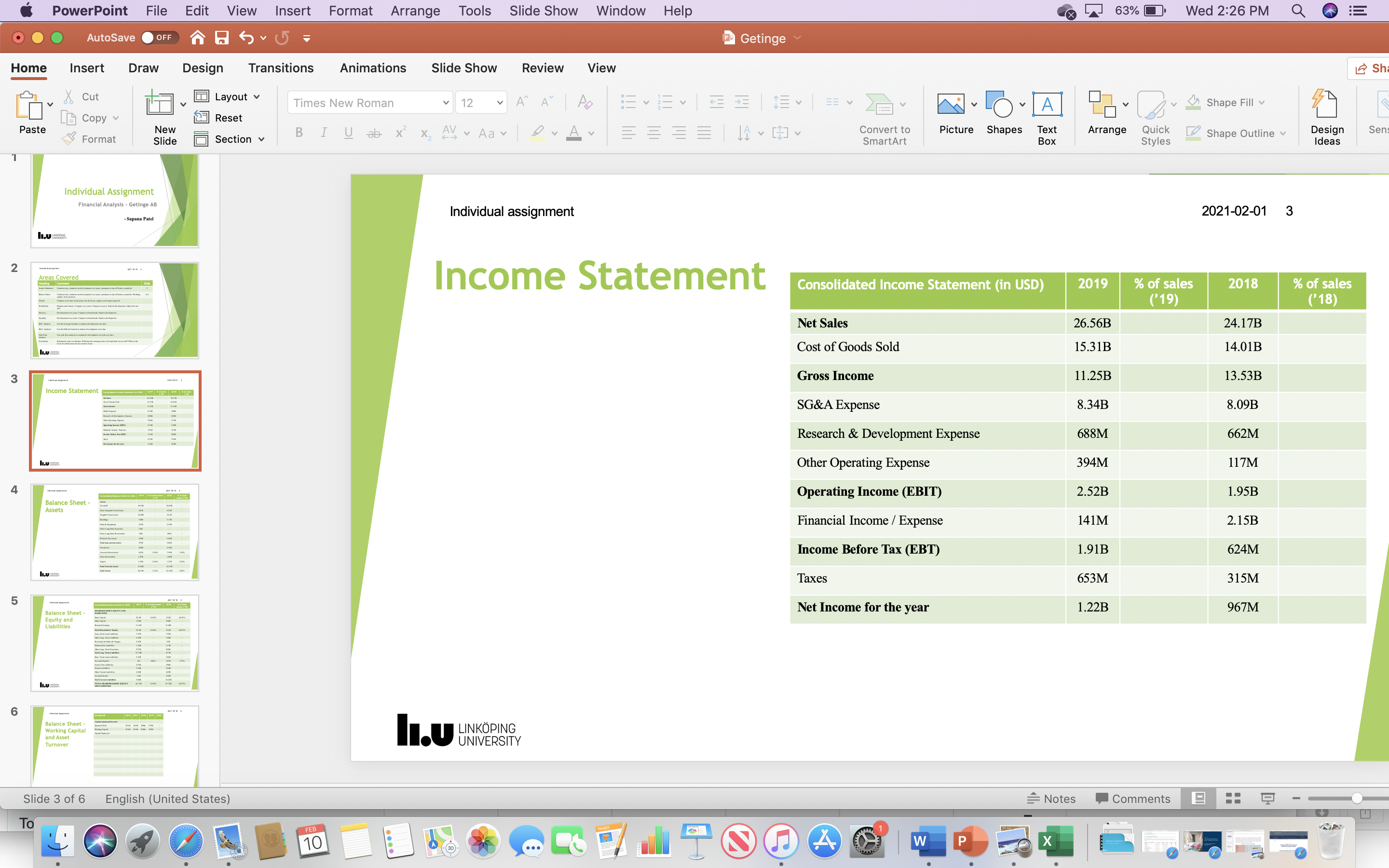 PowerPoint File Edit View Insert Format Arrange