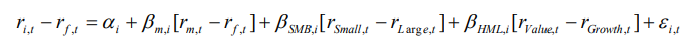 Fama-French 3 Factor Model Use Excel to solve the