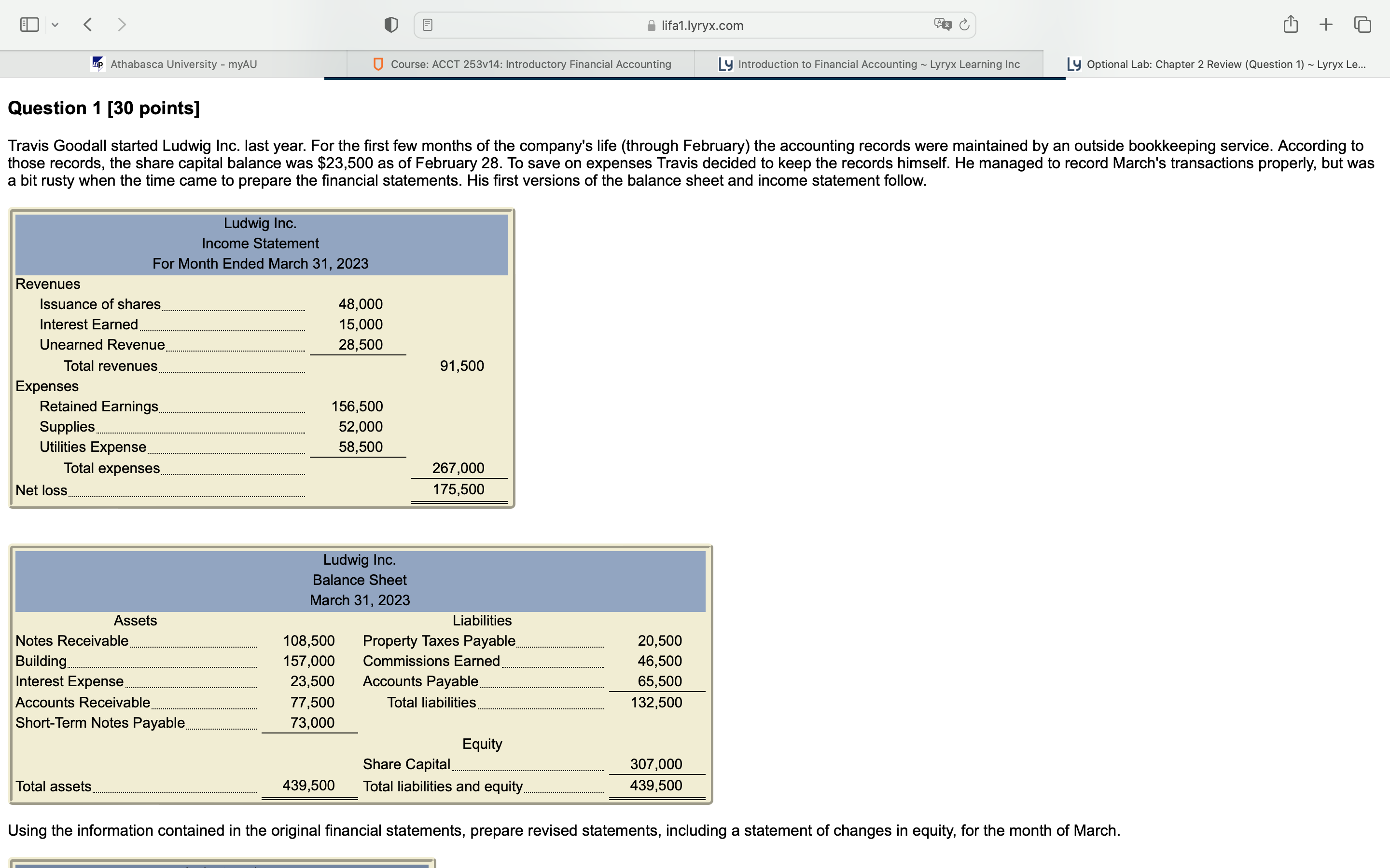 E V < > 0 E Blifa1,lyryx.com %C [I] + w Athabasca